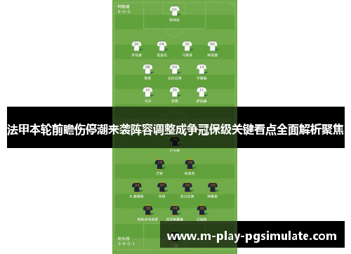 法甲本轮前瞻伤停潮来袭阵容调整成争冠保级关键看点全面解析聚焦